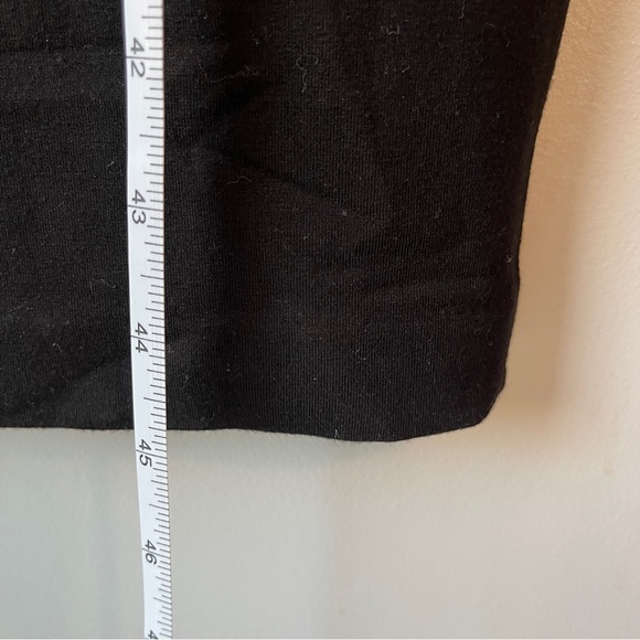 Elie. By Elie Tahari Black Bodycon Mock Neck Sheath Midi Dress - Picture 10 of 11